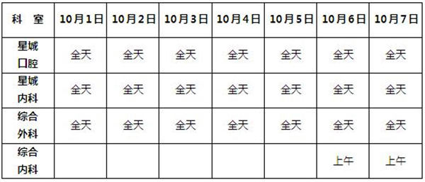 2018星城院区国庆节出诊安排.jpg